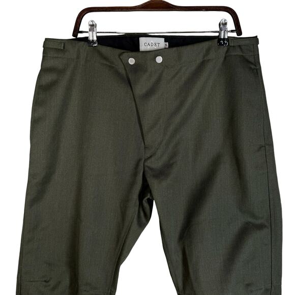 Cadet Clothing Pants Mens Size 38 Green Aviator Pant NWT Cuffed Military - Picture 2 of 10